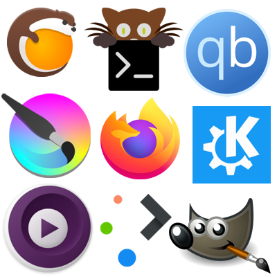 Collage of FOSS software